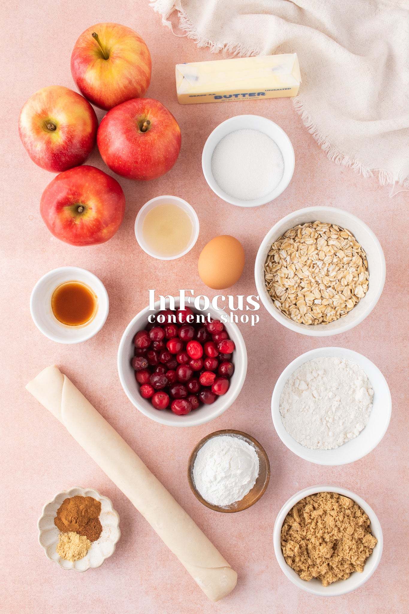 Apple Cranberry Crumble Pie- Exclusive