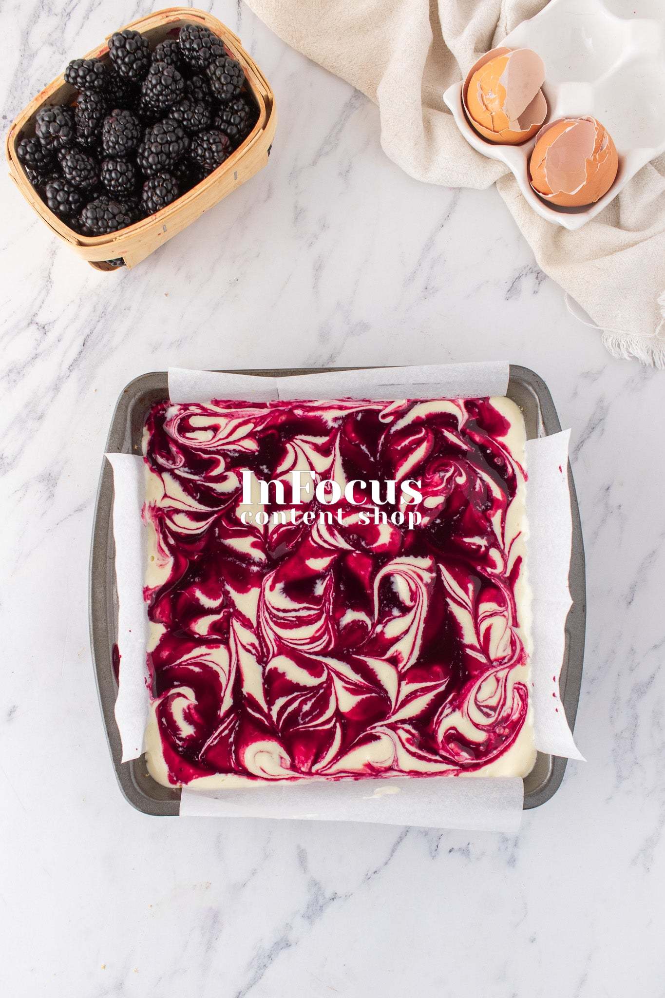 Blackberry Swirl Cheesecake Bars- Exclusive