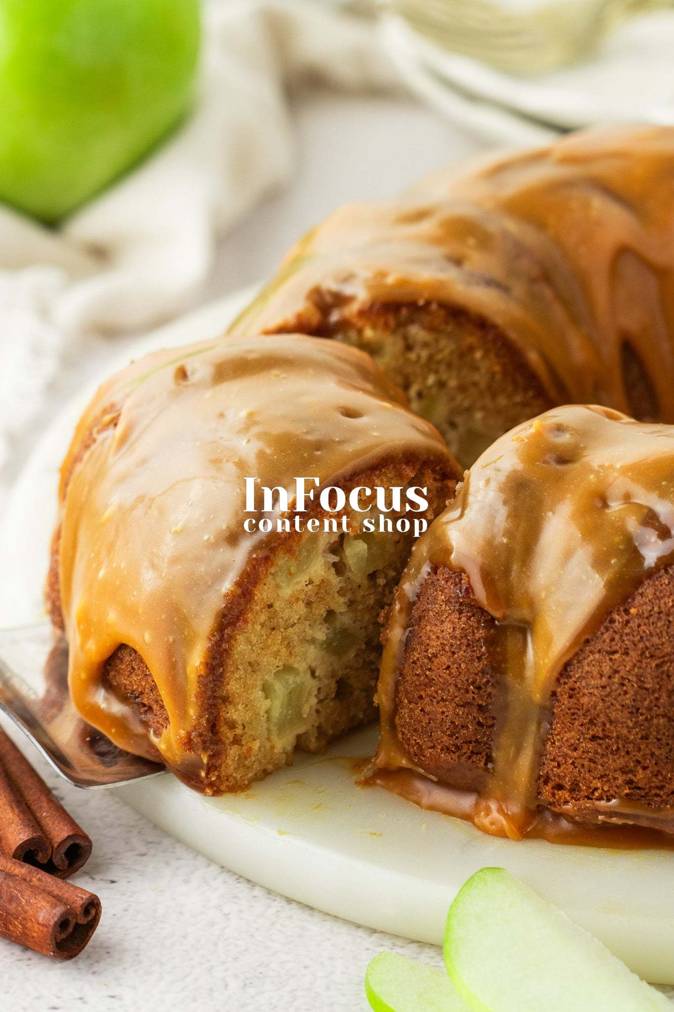 Caramel Apple Bundt Cake- Exclusive