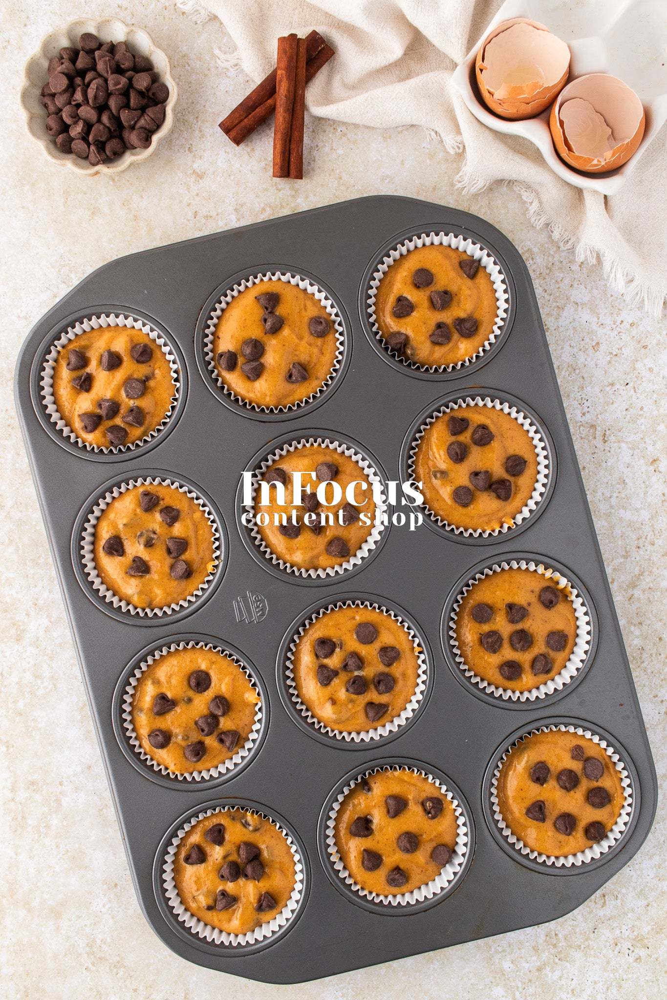 Pumpkin Chocolate Chip Muffins- Exclusive