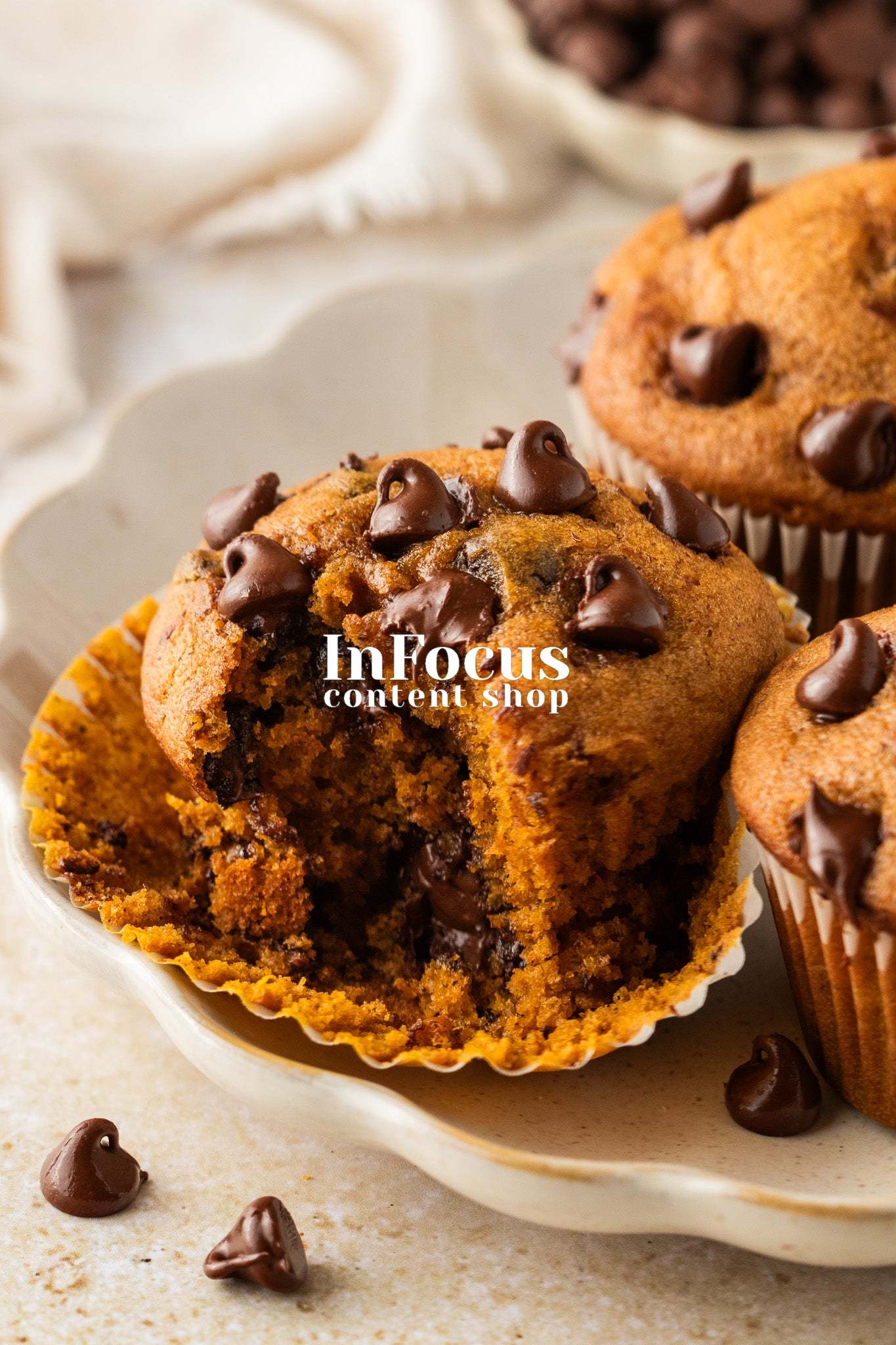Pumpkin Chocolate Chip Muffins- Exclusive