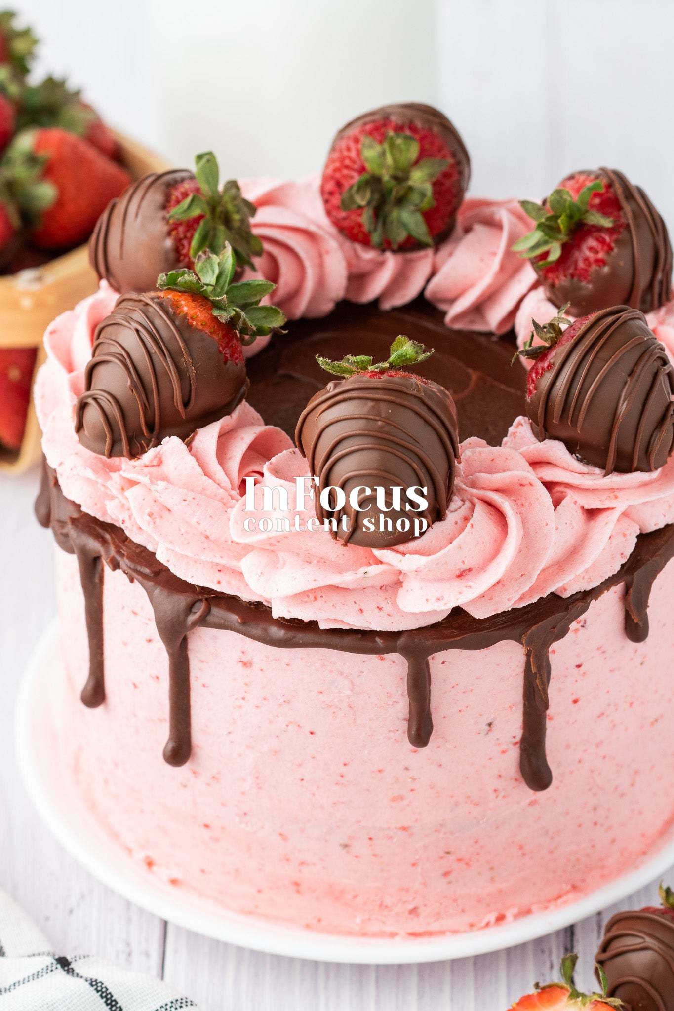 Chocolate Strawberry Cake- Semi-Exclusive Set 2