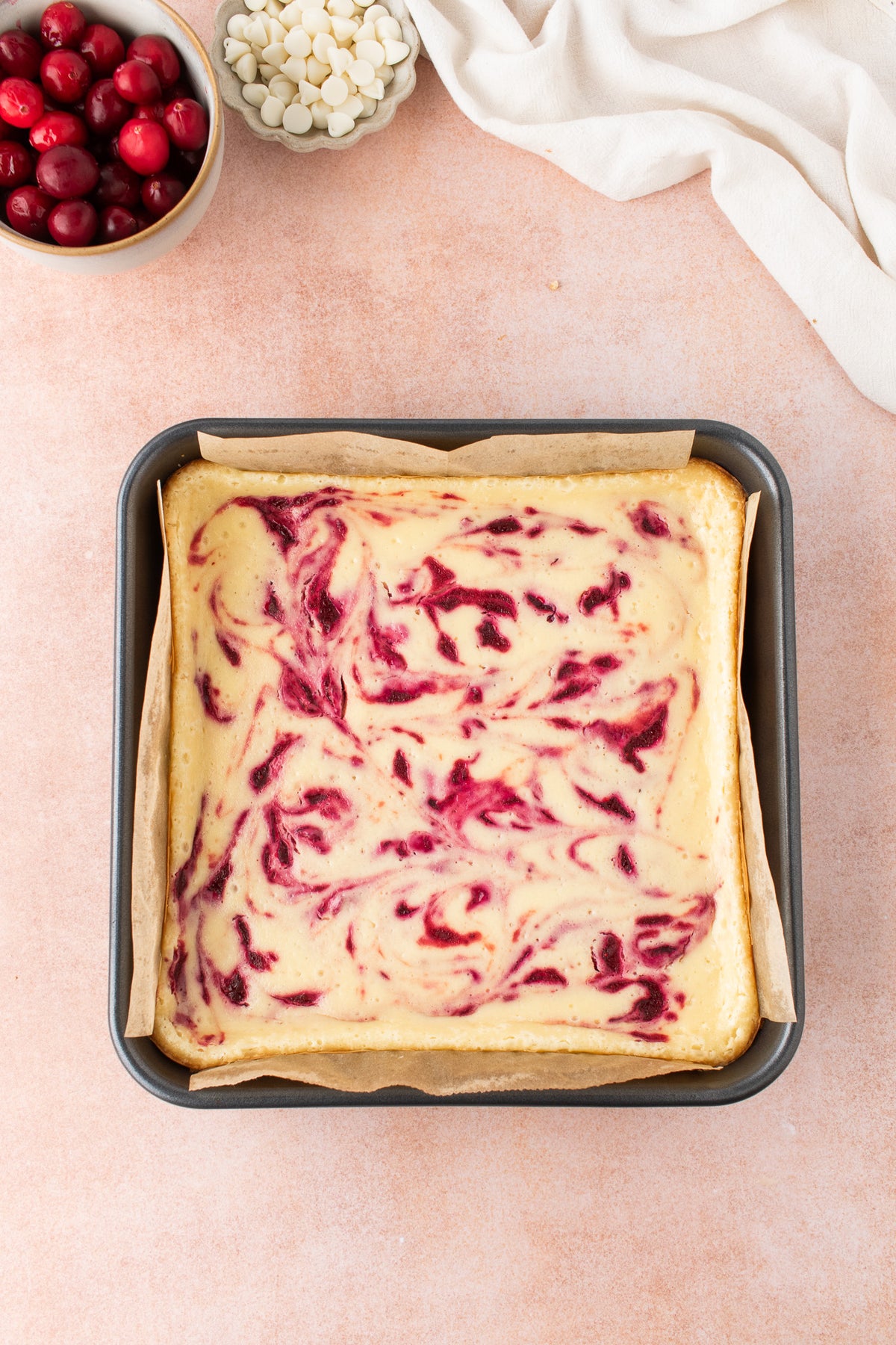 White Chocolate Cranberry Cheesecake Bars- Exclusive