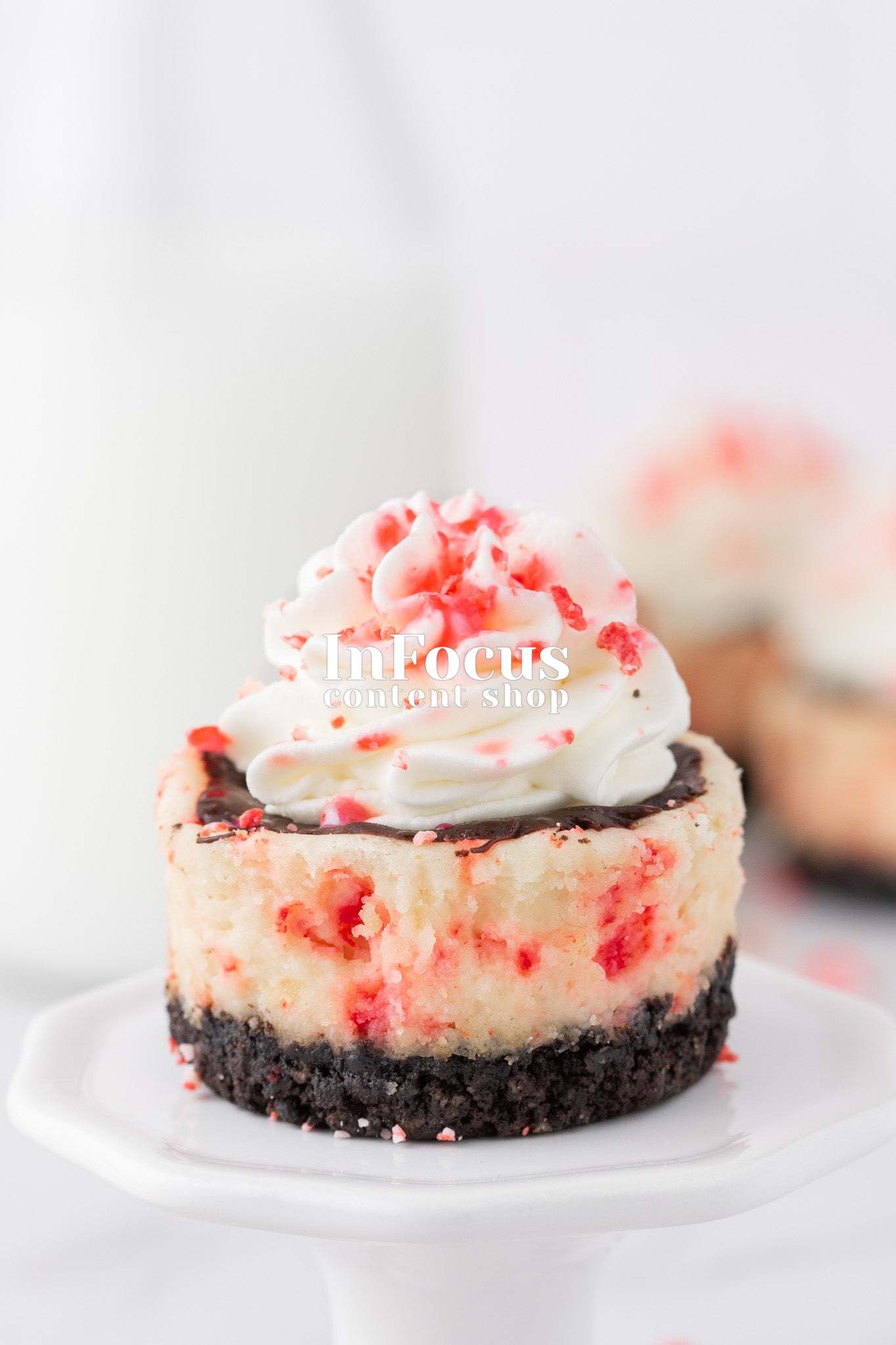 Mini White Chocolate Peppermint Cheesecakes- Exclusive
