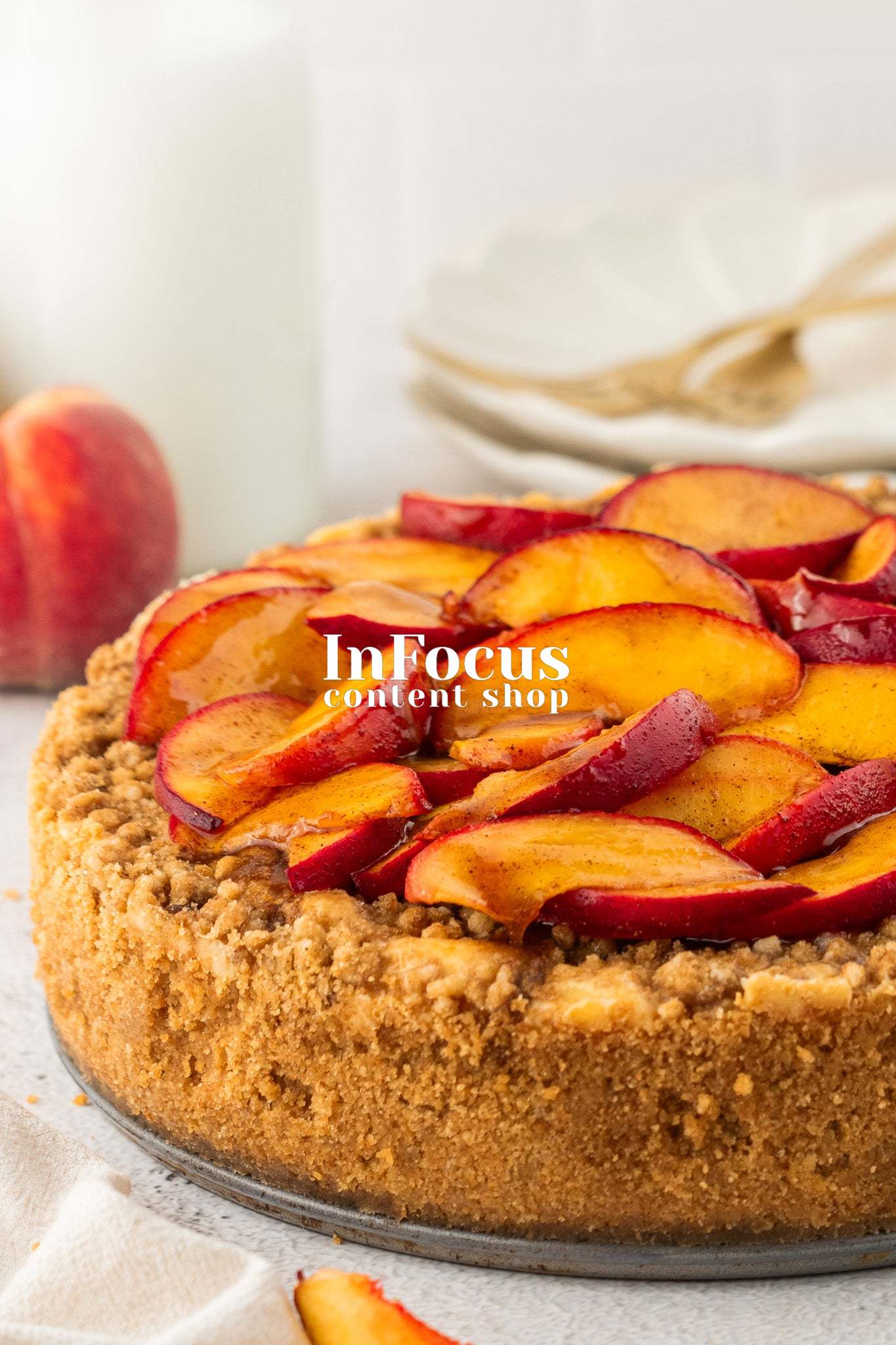 Peach Cobbler Cheesecake- Exclusive