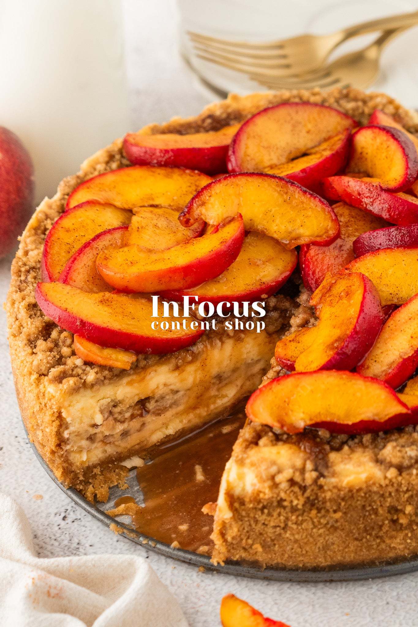 Peach Cobbler Cheesecake- Exclusive