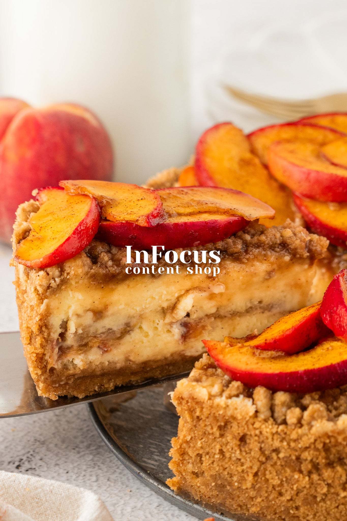Peach Cobbler Cheesecake- Exclusive