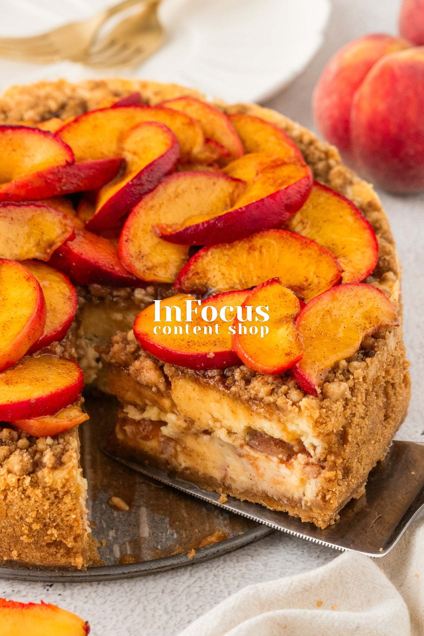Peach Cobbler Cheesecake- Exclusive