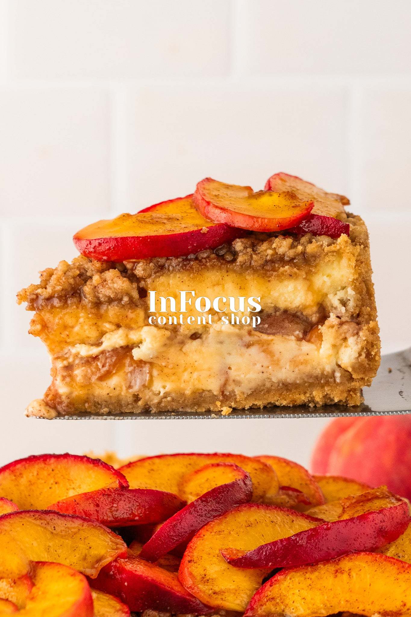 Peach Cobbler Cheesecake- Exclusive