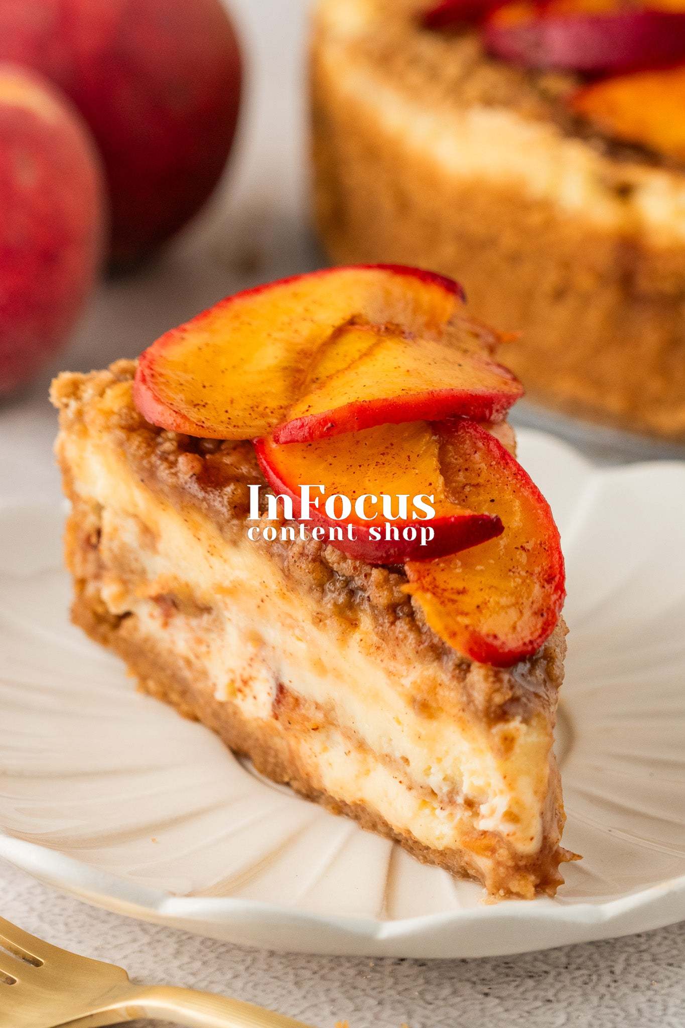 Peach Cobbler Cheesecake- Exclusive