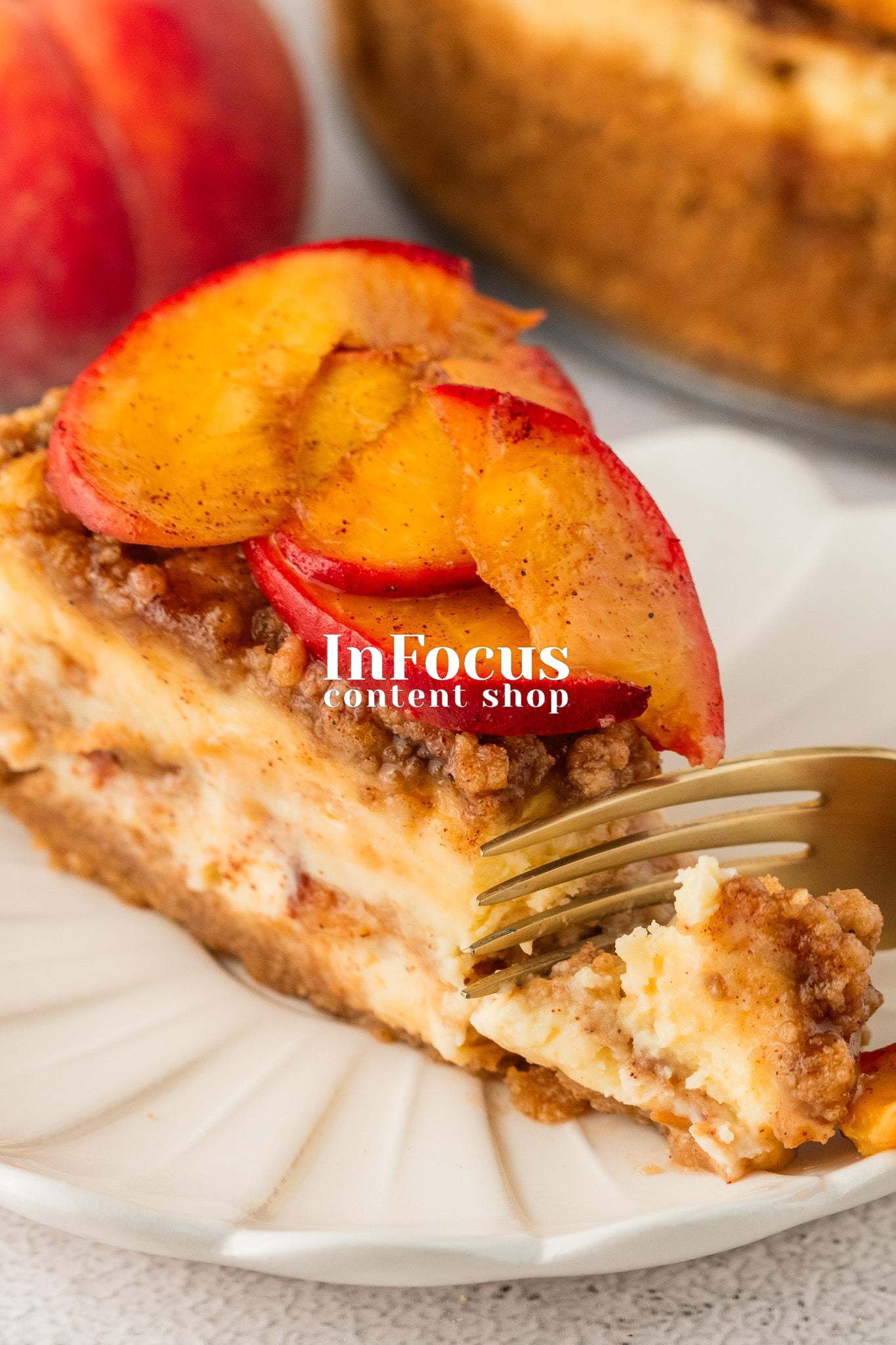 Peach Cobbler Cheesecake- Exclusive