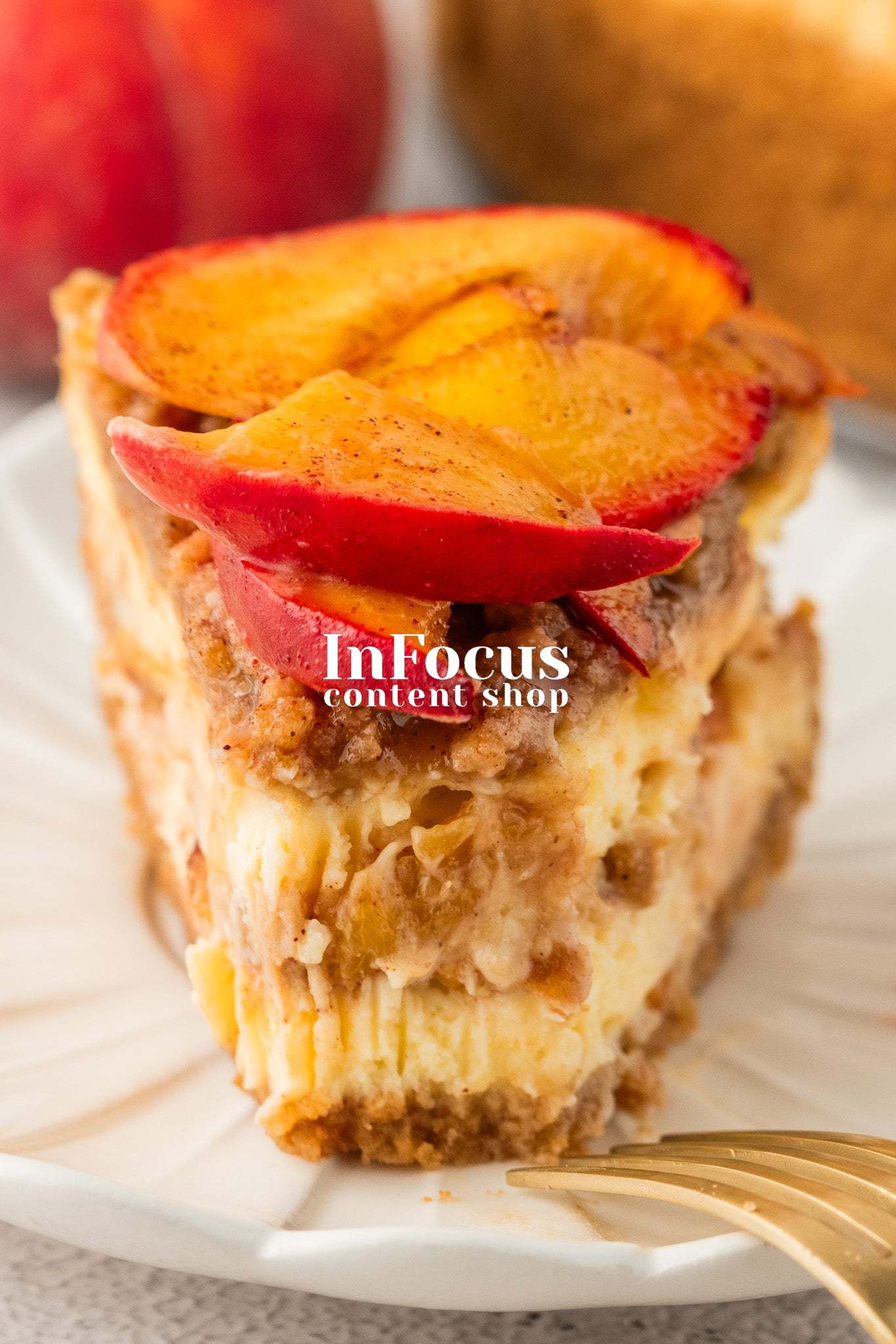Peach Cobbler Cheesecake- Exclusive