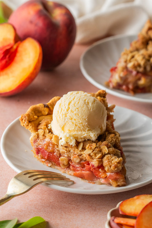 Brown Sugar Peach Crumble Pie- Exclusive