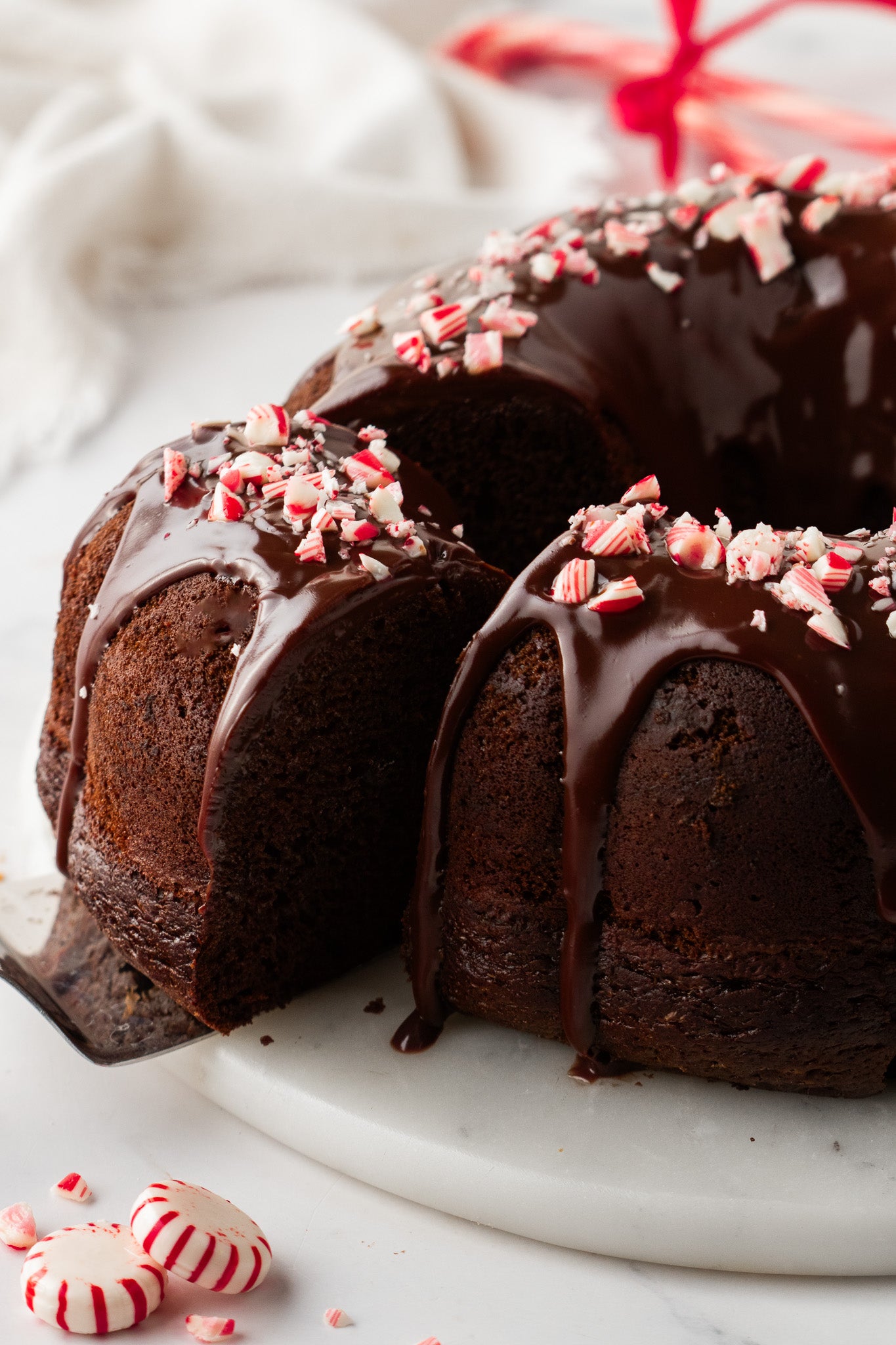 Chocolate Peppermint Bundt Cake- Exclusive