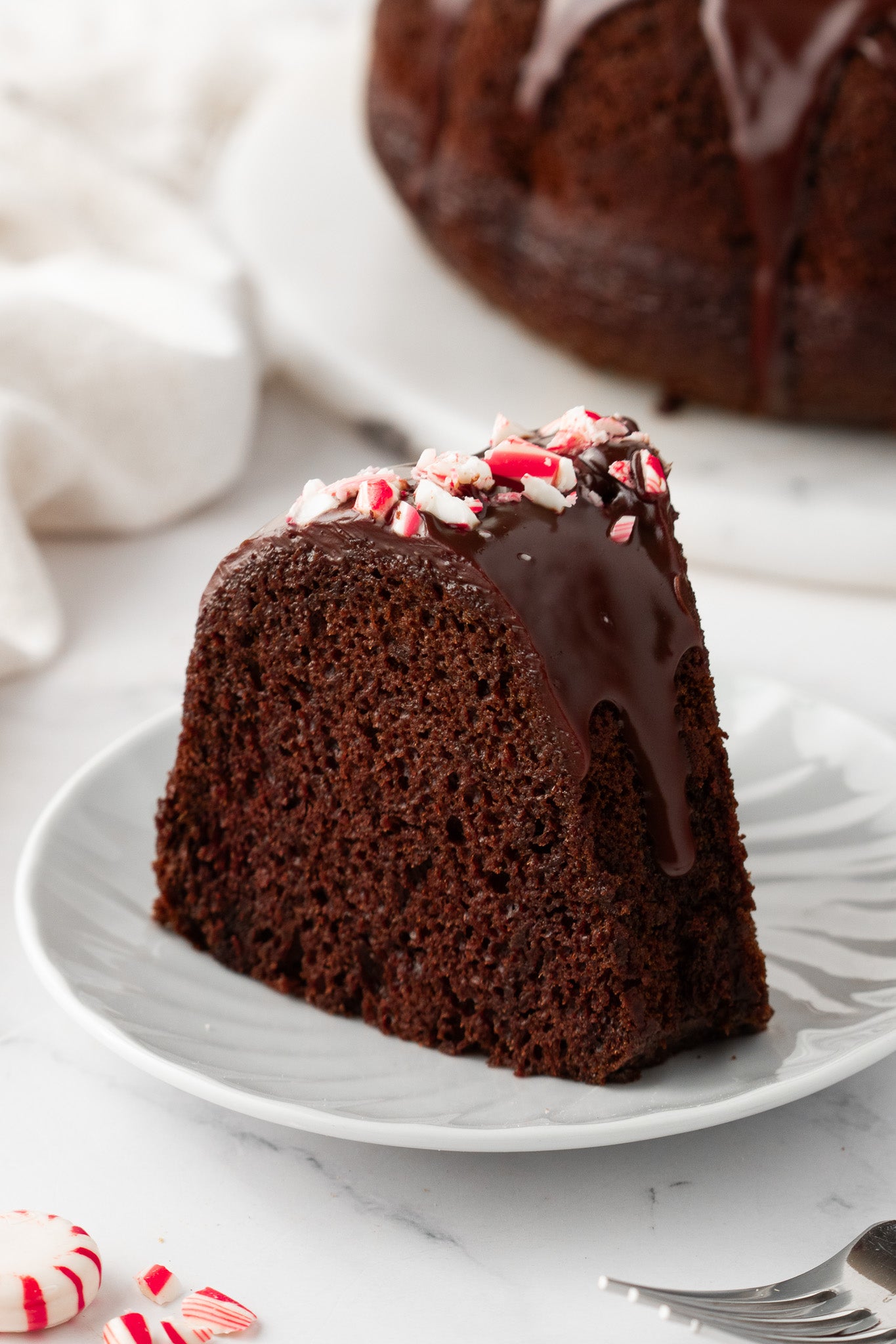 Chocolate Peppermint Bundt Cake- Exclusive