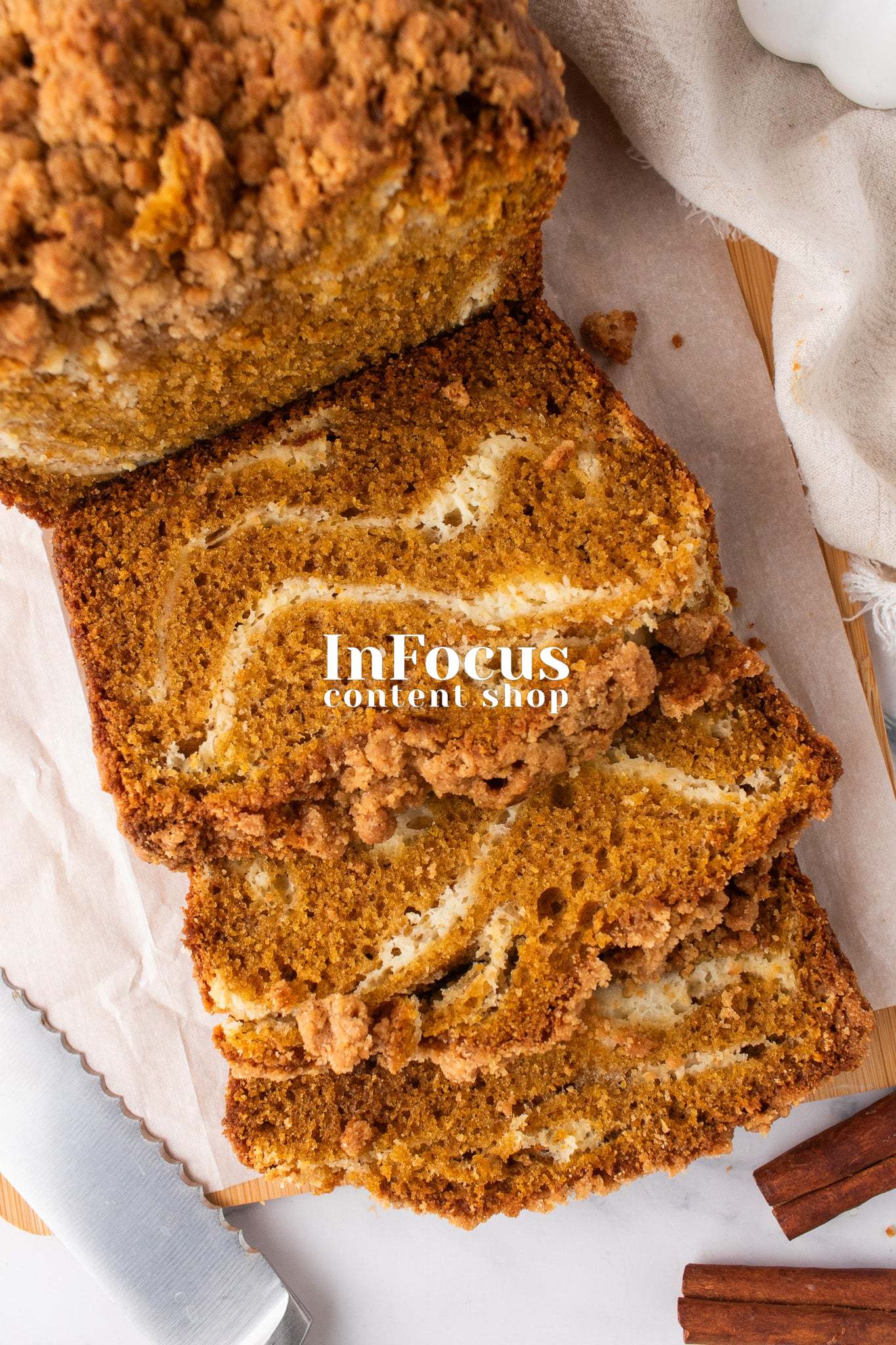 Pumpkin Cream Cheese Swirl Bread- Exclusive