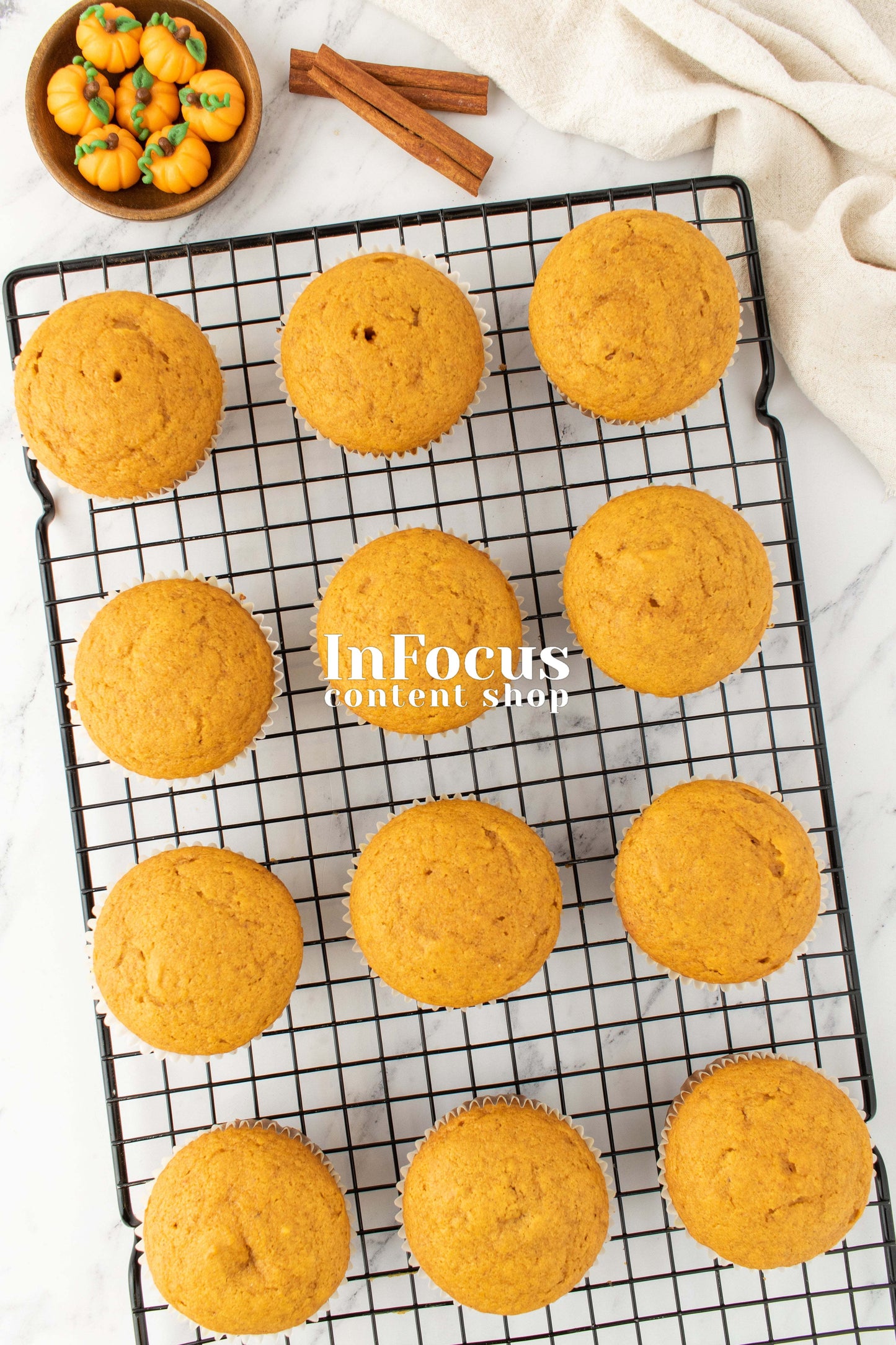 Pumpkin Cupcakes + Marzipan Pumpkins- Exclusive Bundle