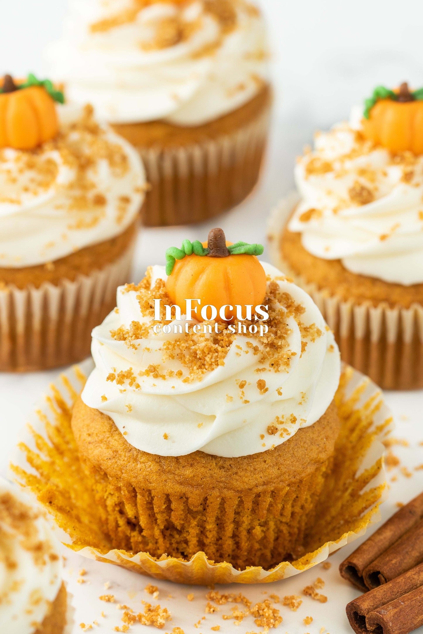 Pumpkin Cupcakes + Marzipan Pumpkins- Exclusive Bundle