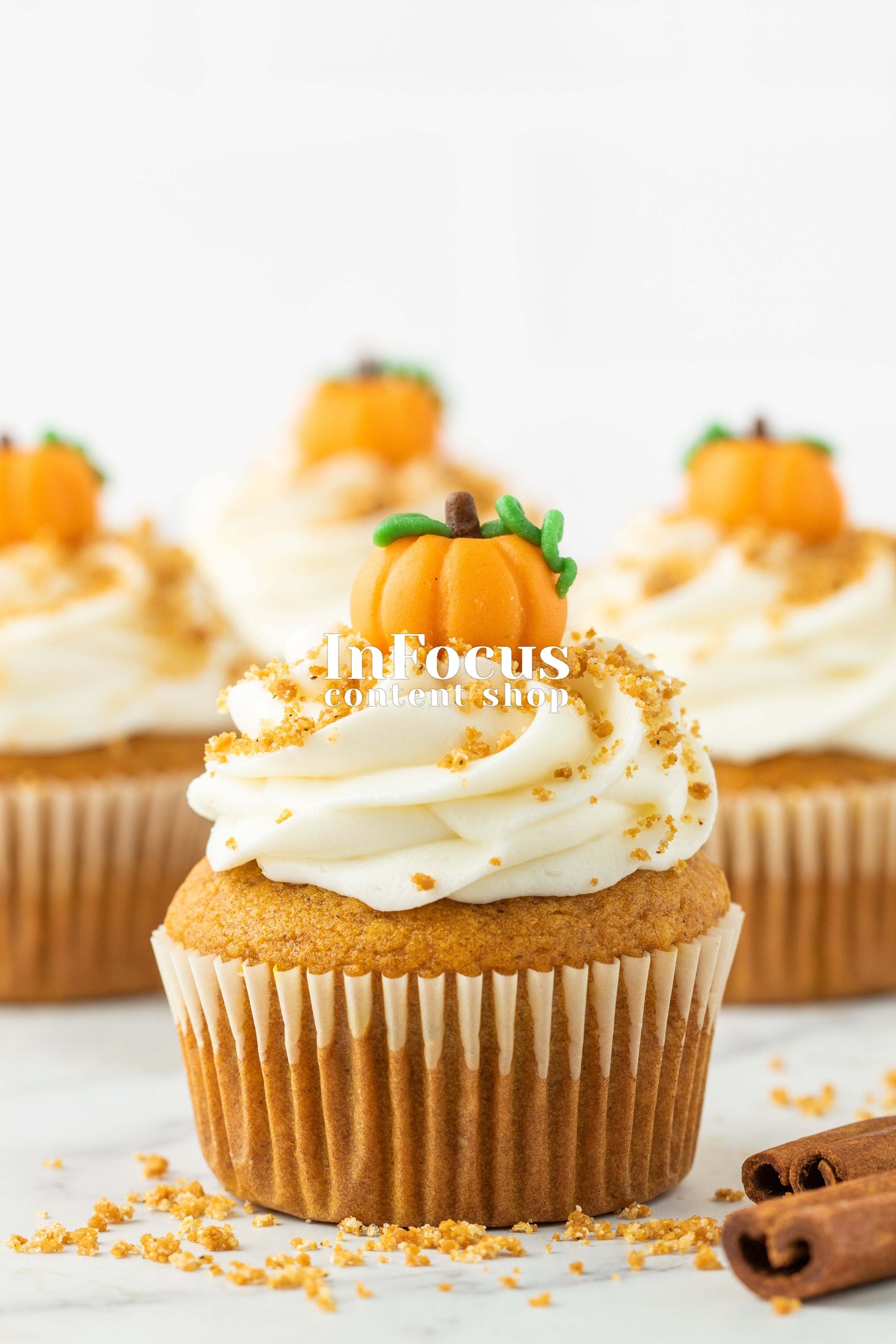 Pumpkin Cupcakes + Marzipan Pumpkins- Exclusive Bundle