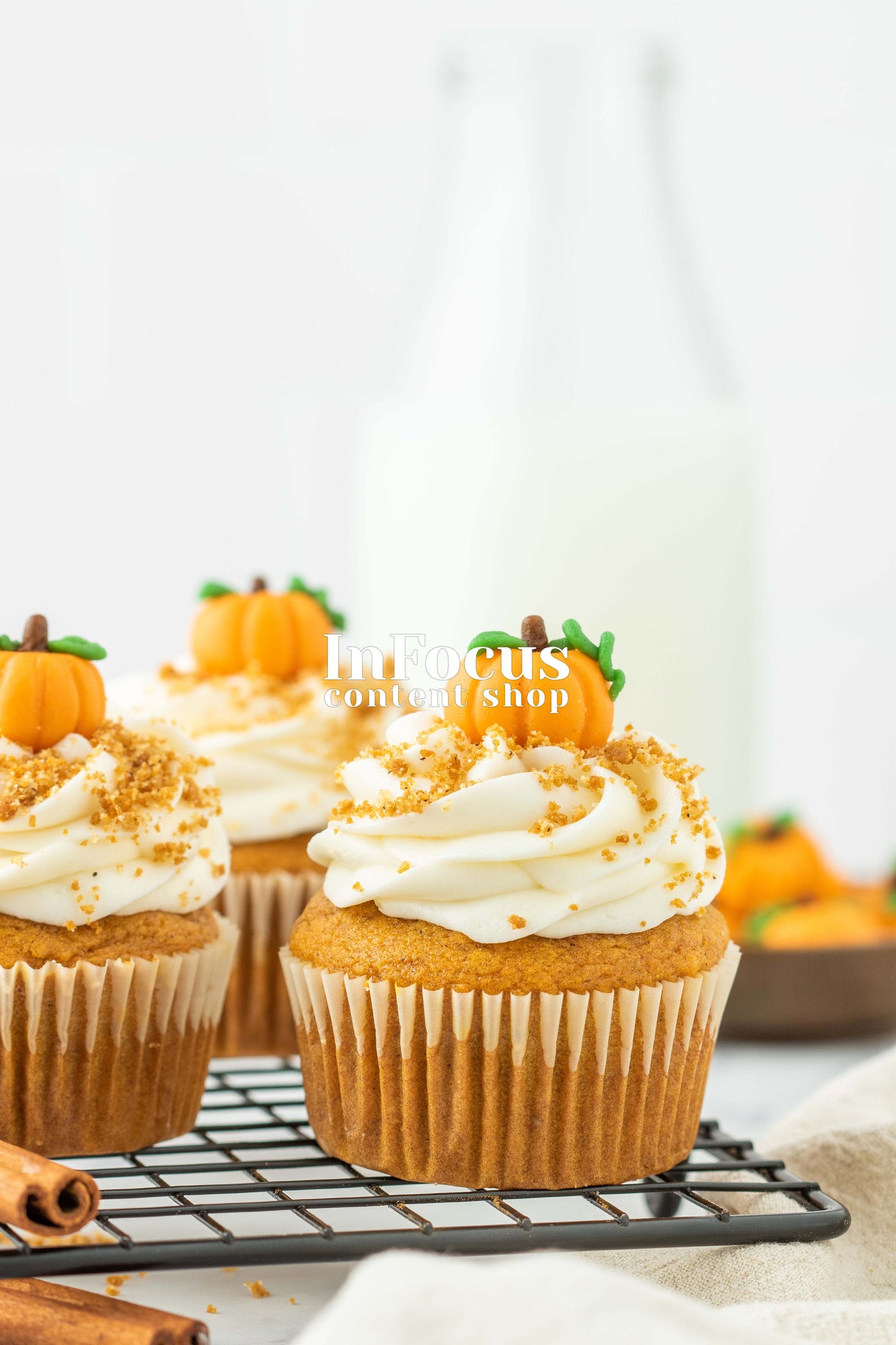 Pumpkin Cupcakes + Marzipan Pumpkins- Exclusive Bundle