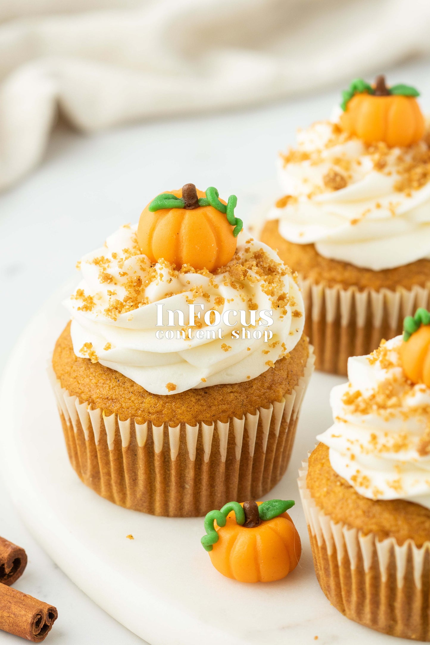 Pumpkin Cupcakes + Marzipan Pumpkins- Exclusive Bundle