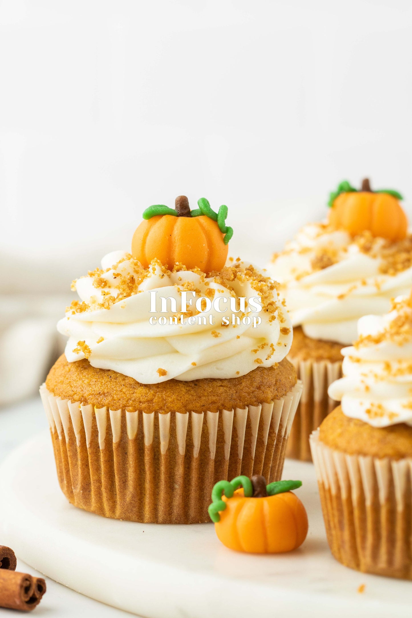 Pumpkin Cupcakes + Marzipan Pumpkins- Exclusive Bundle