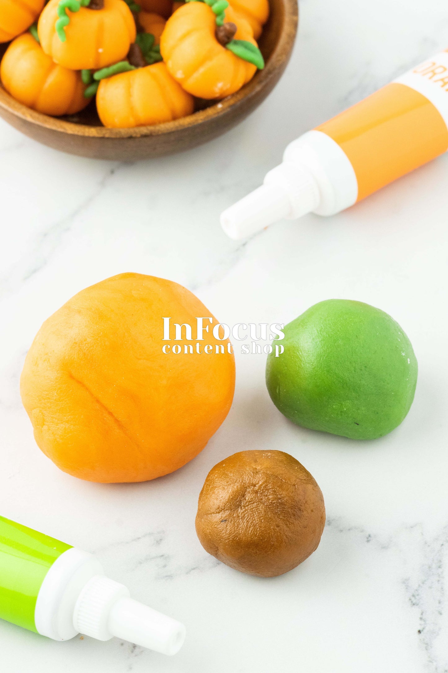 Pumpkin Cupcakes + Marzipan Pumpkins- Exclusive Bundle