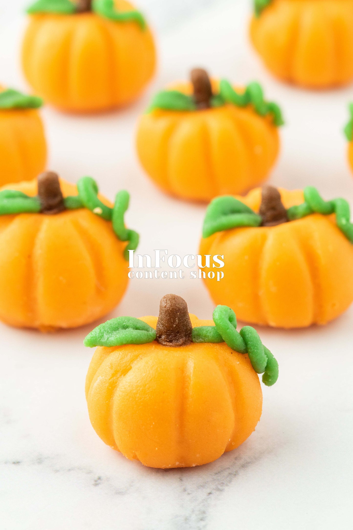 Pumpkin Cupcakes + Marzipan Pumpkins- Exclusive Bundle