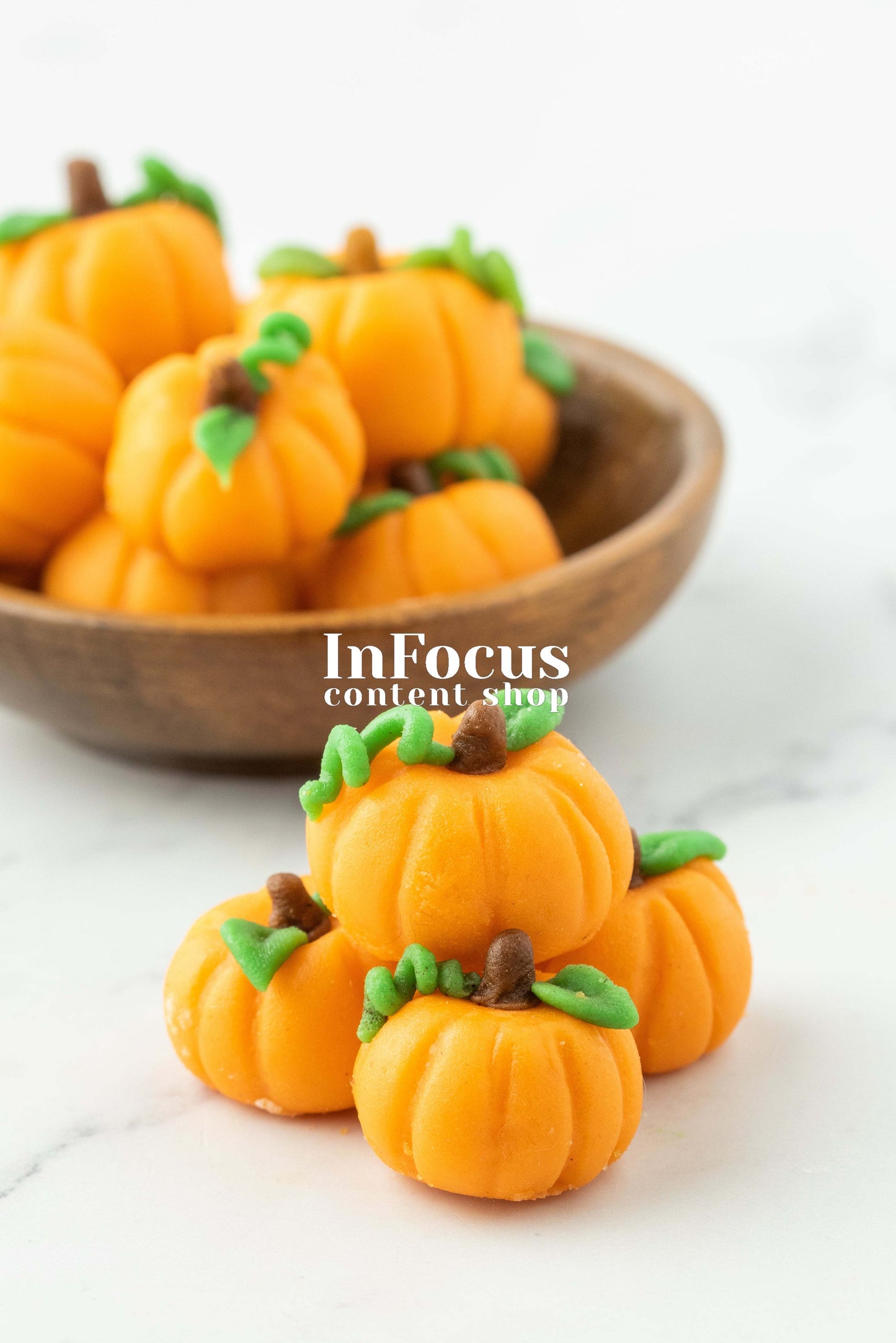 Pumpkin Cupcakes + Marzipan Pumpkins- Exclusive Bundle