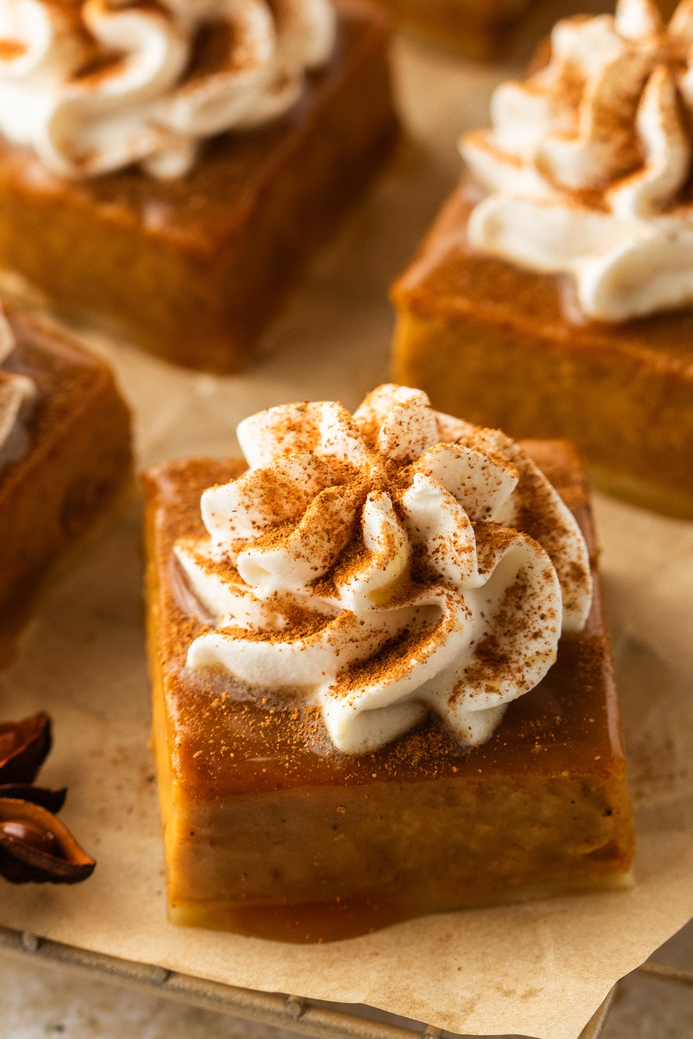 Caramel Pumpkin Pie Bars- Exclusive