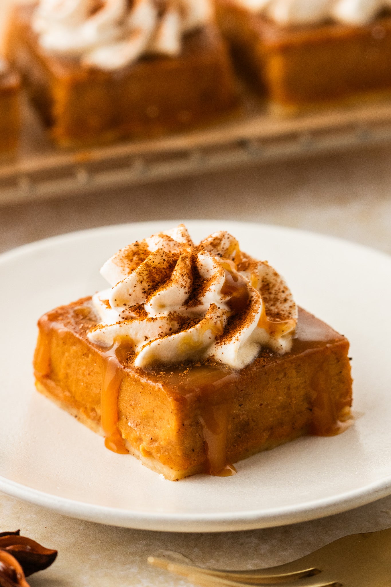 Caramel Pumpkin Pie Bars- Exclusive