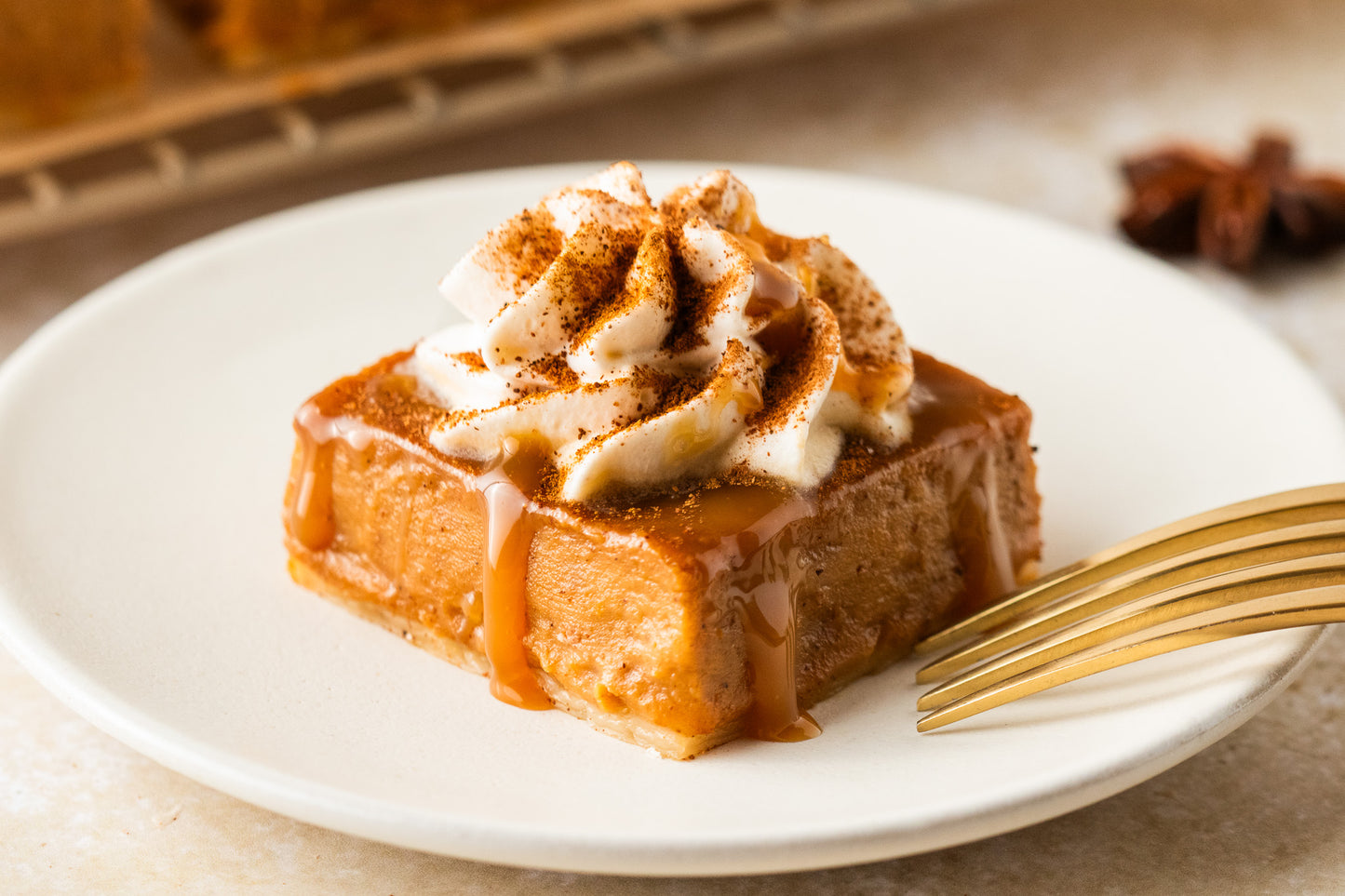 Caramel Pumpkin Pie Bars- Exclusive