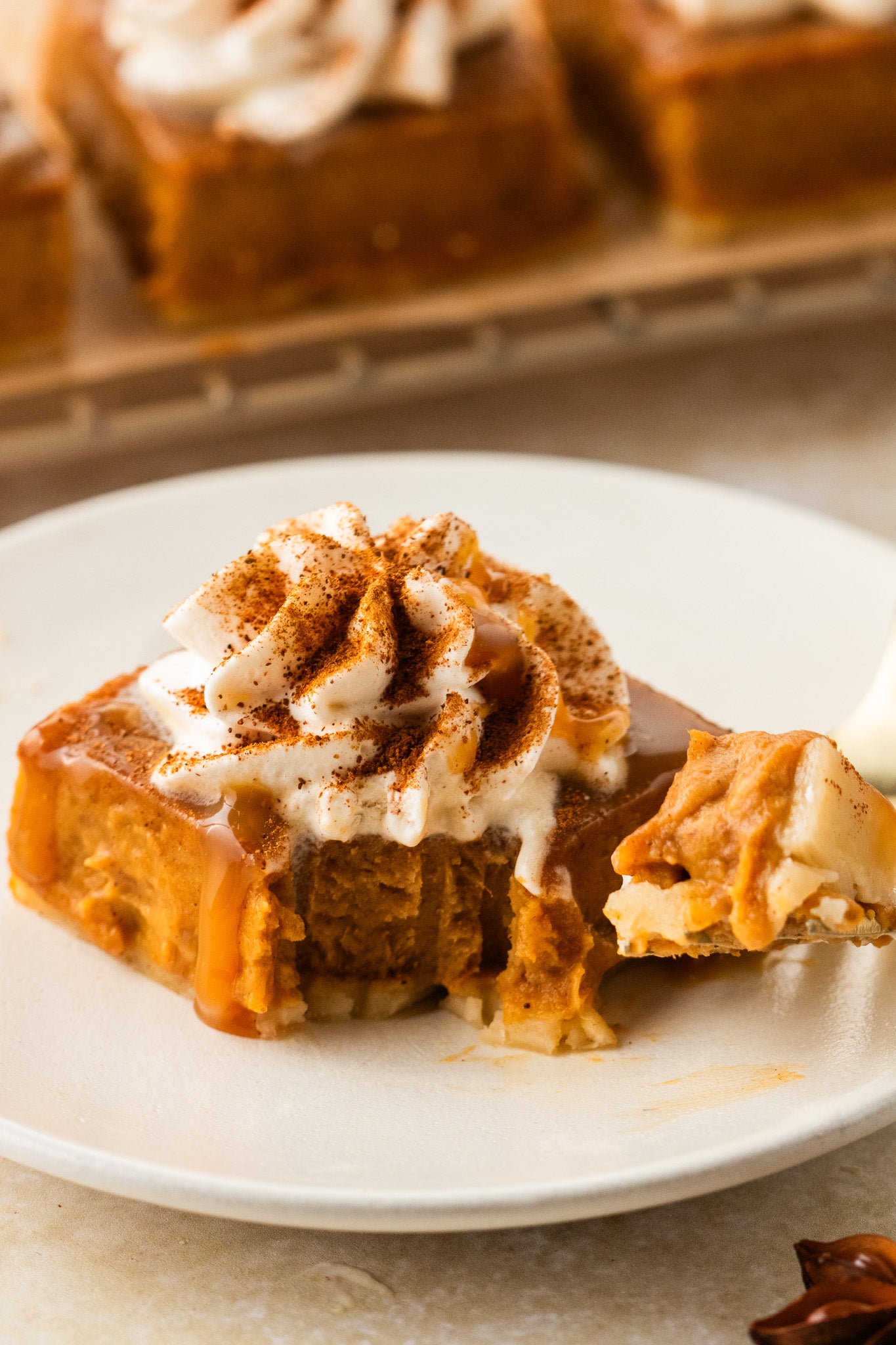 Caramel Pumpkin Pie Bars- Exclusive
