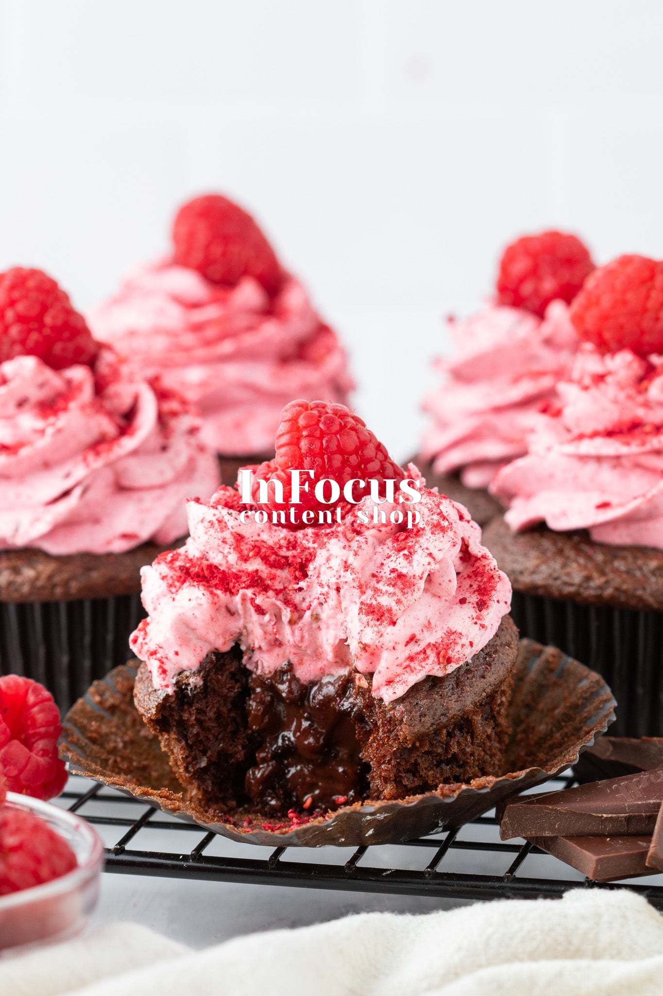Chocolate Raspberry Cupcakes- Exclusive