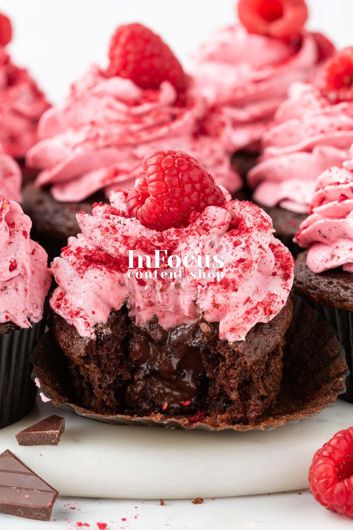 Chocolate Raspberry Cupcakes- Exclusive