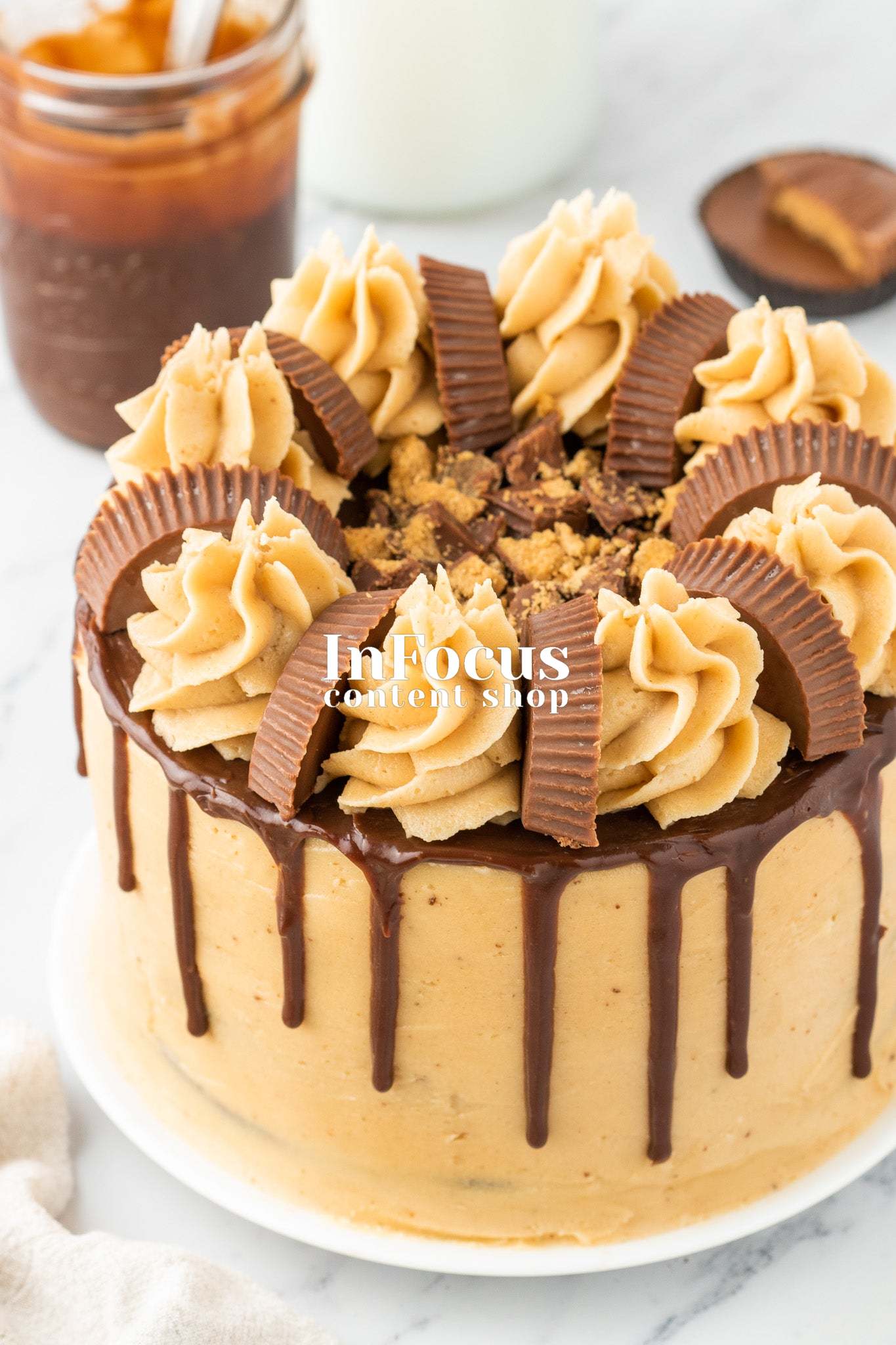 Chocolate Peanut Butter Layer Cake- Semi-Exclusive Set 1