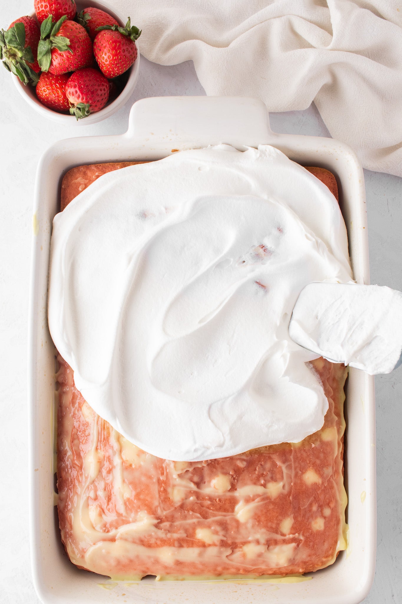 Strawberry Vanilla Poke Cake- Exclusive