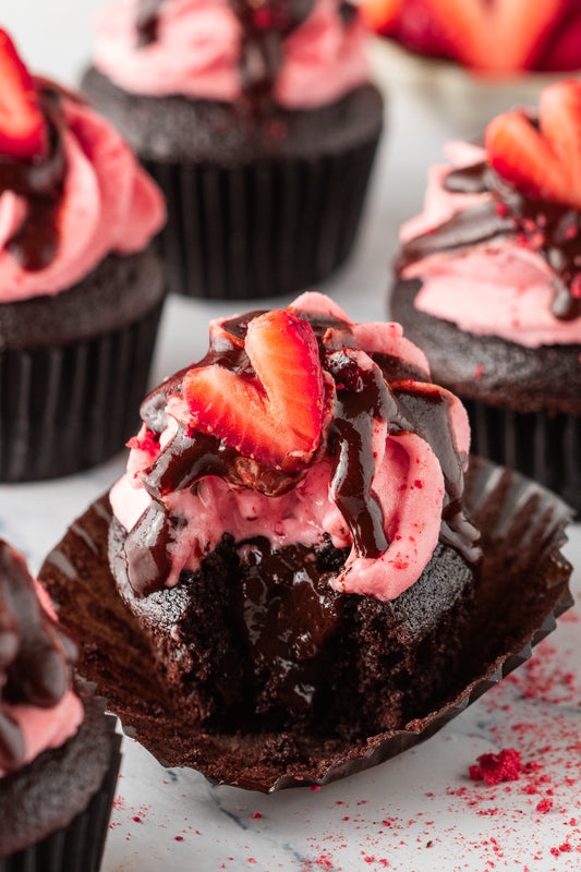 Chocolate Strawberry Cupcakes- Exclusive