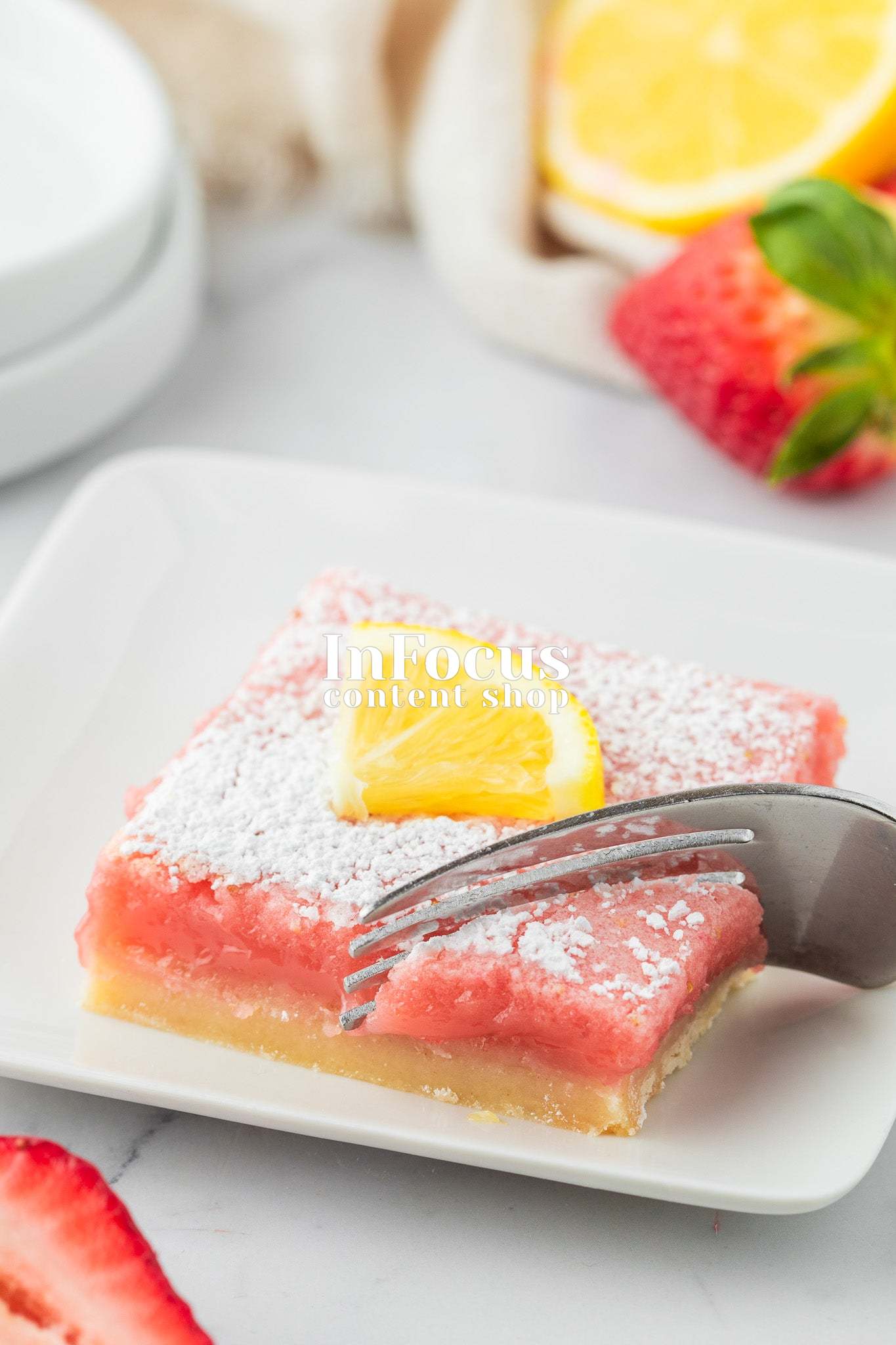 Strawberry Lemonade Bars- Exclusive