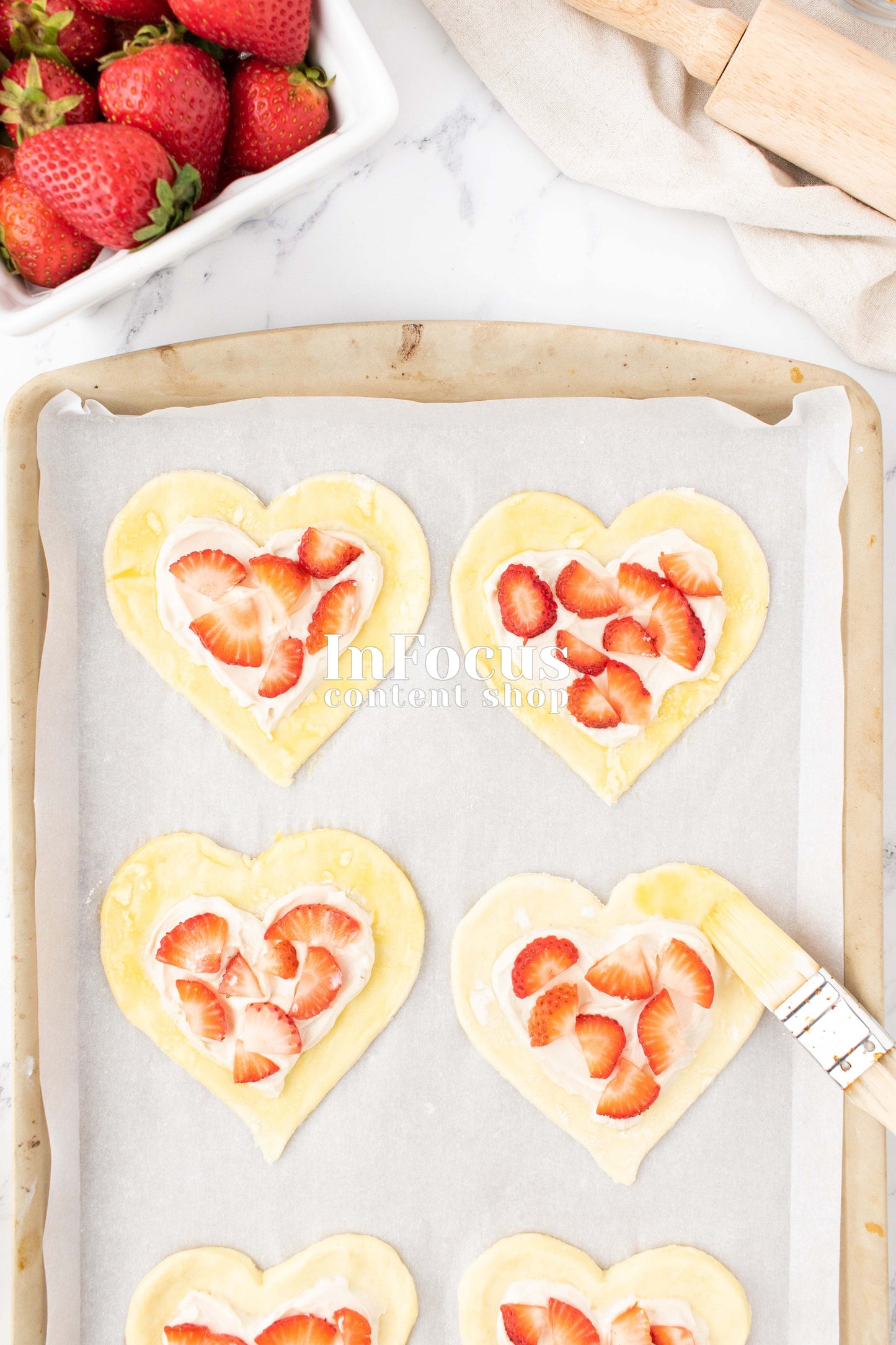 Strawberry Cream Cheese Danishes- Semi-Exclusive Set 1/2