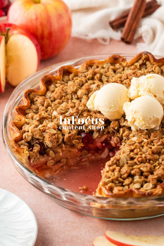 Apple Cranberry Crumble Pie- Exclusive
