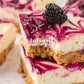 Blackberry Swirl Cheesecake Bars- Exclusive