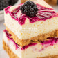 Blackberry Swirl Cheesecake Bars- Exclusive