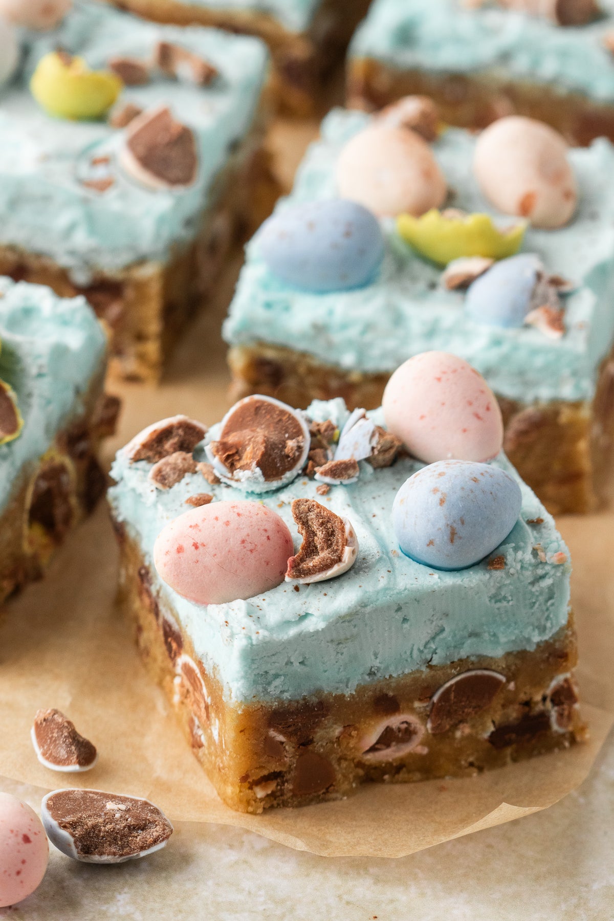 Cadbury Egg Cookie Bars- Exclusive