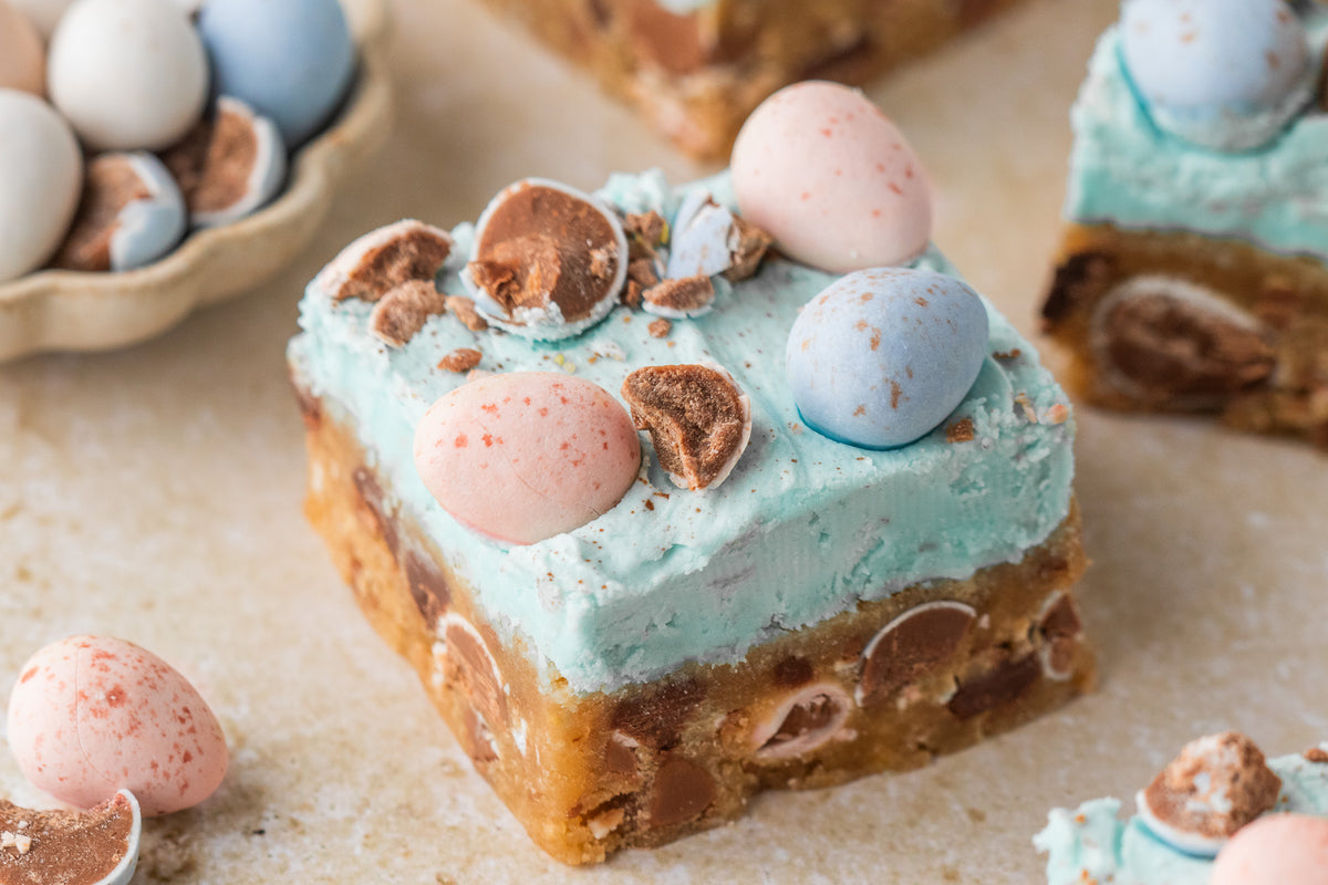Cadbury Egg Cookie Bars- Exclusive