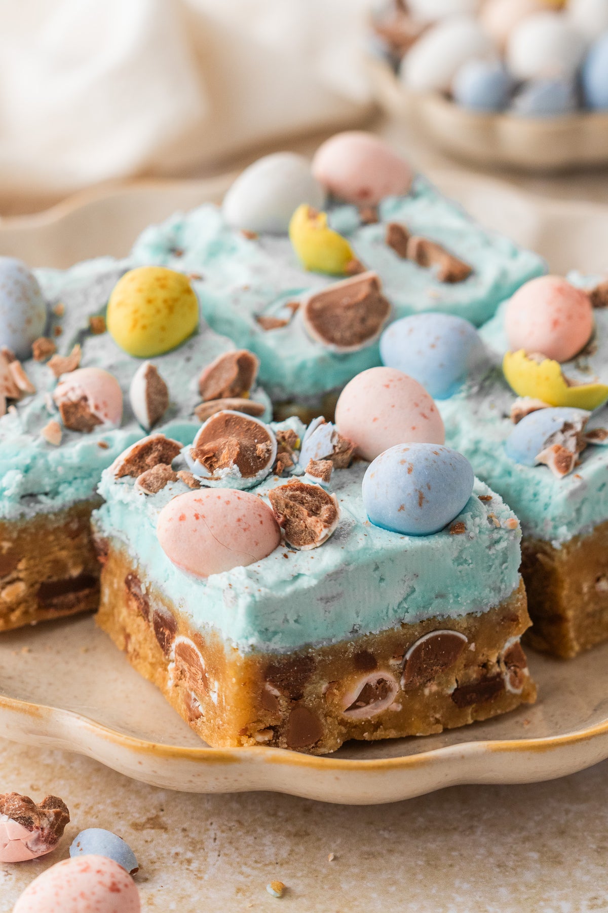 Cadbury Egg Cookie Bars- Exclusive