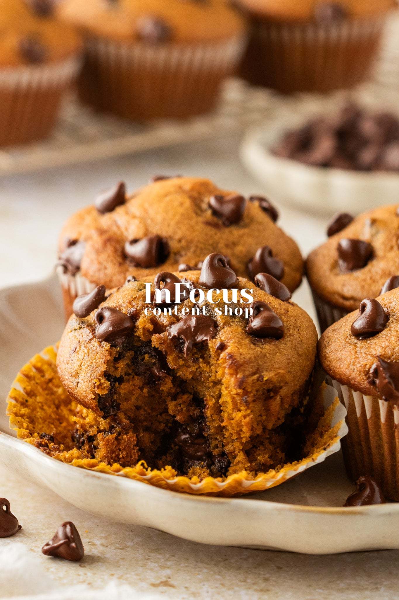 Pumpkin Chocolate Chip Muffins- Exclusive
