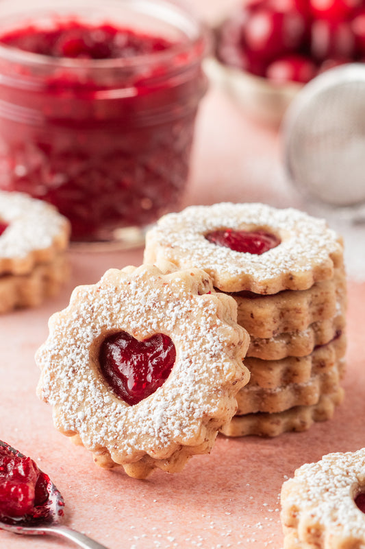 Cranberry Linzer Cookies- Exclusive