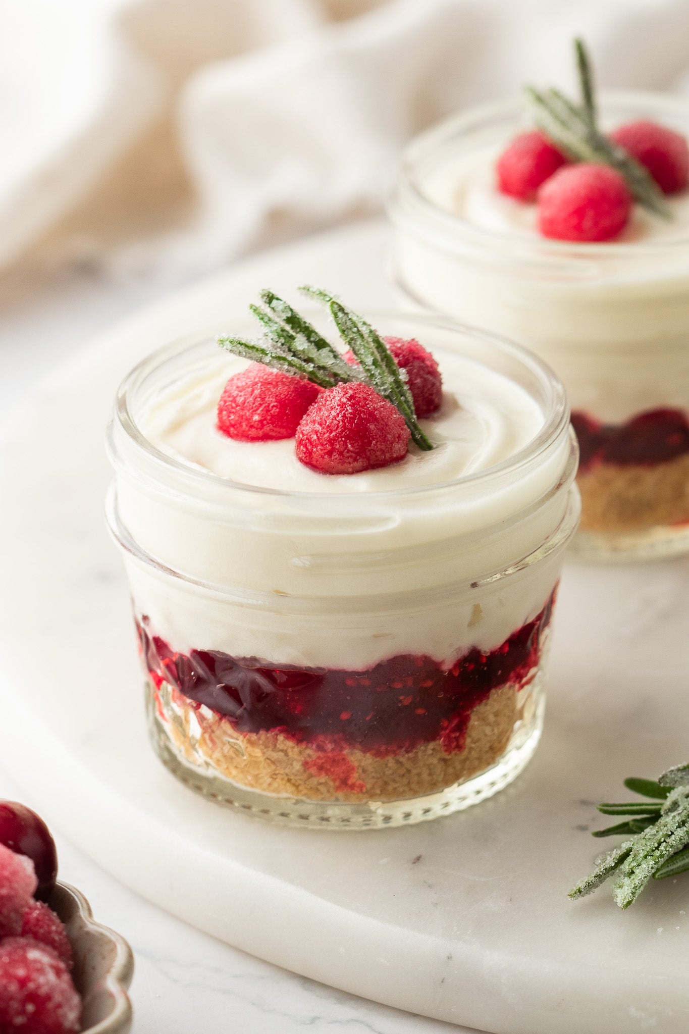 White Chocolate Cranberry Cheesecake Cups- Exclusive