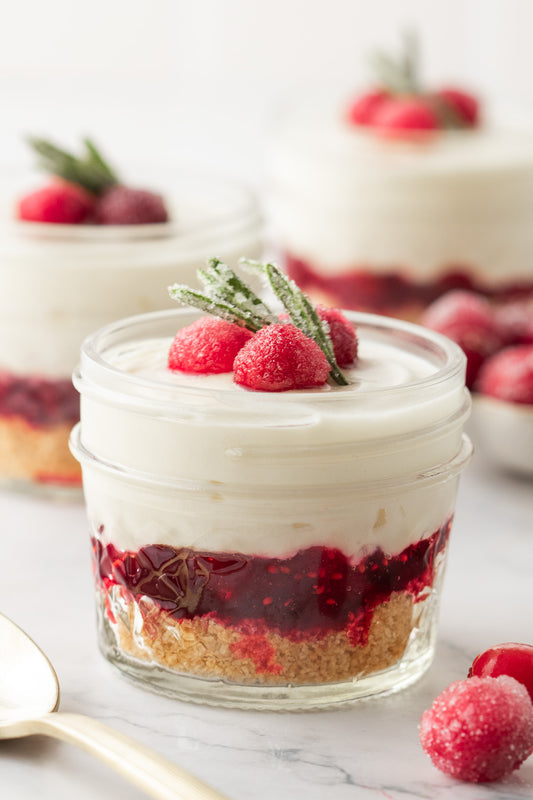 White Chocolate Cranberry Cheesecake Cups- Exclusive